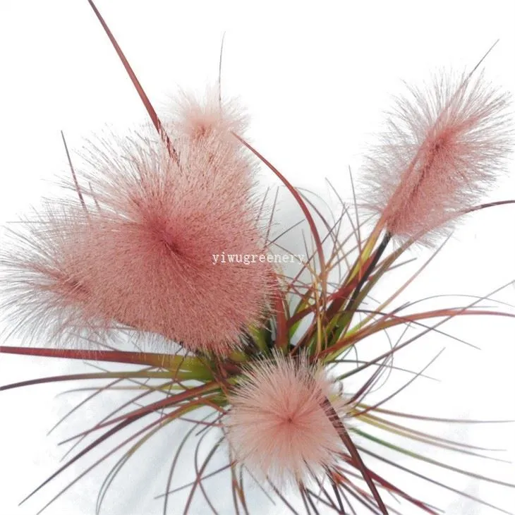 Faux Potted Reed Grass Greenery Desk Plant
