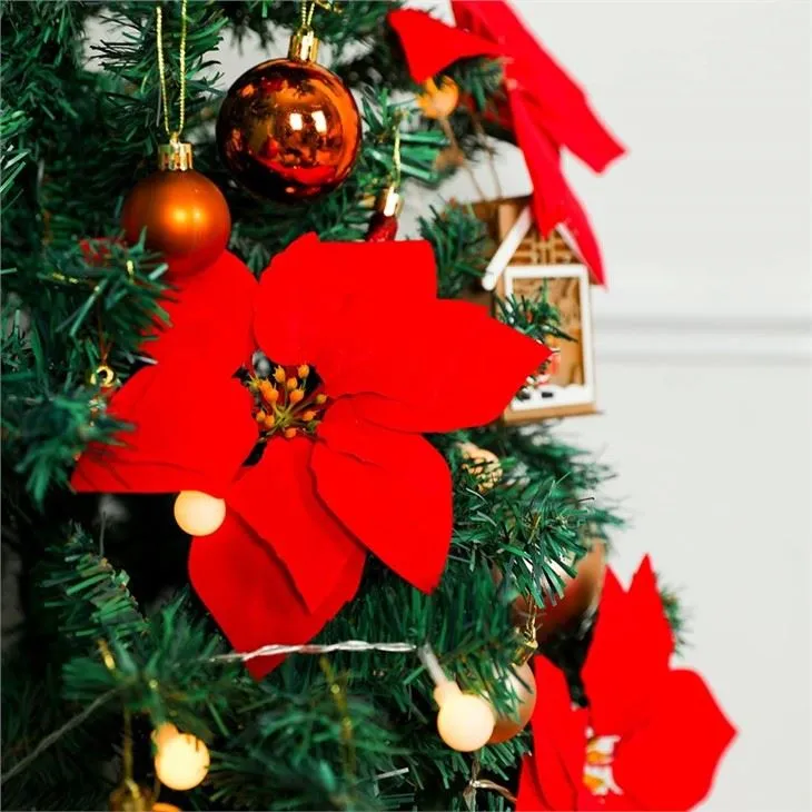 artificial christmas flowers